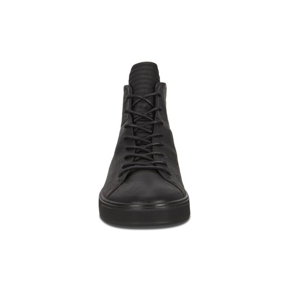 ECCO Mens Sneakers Black - Street Tray Boot - LKM-764389